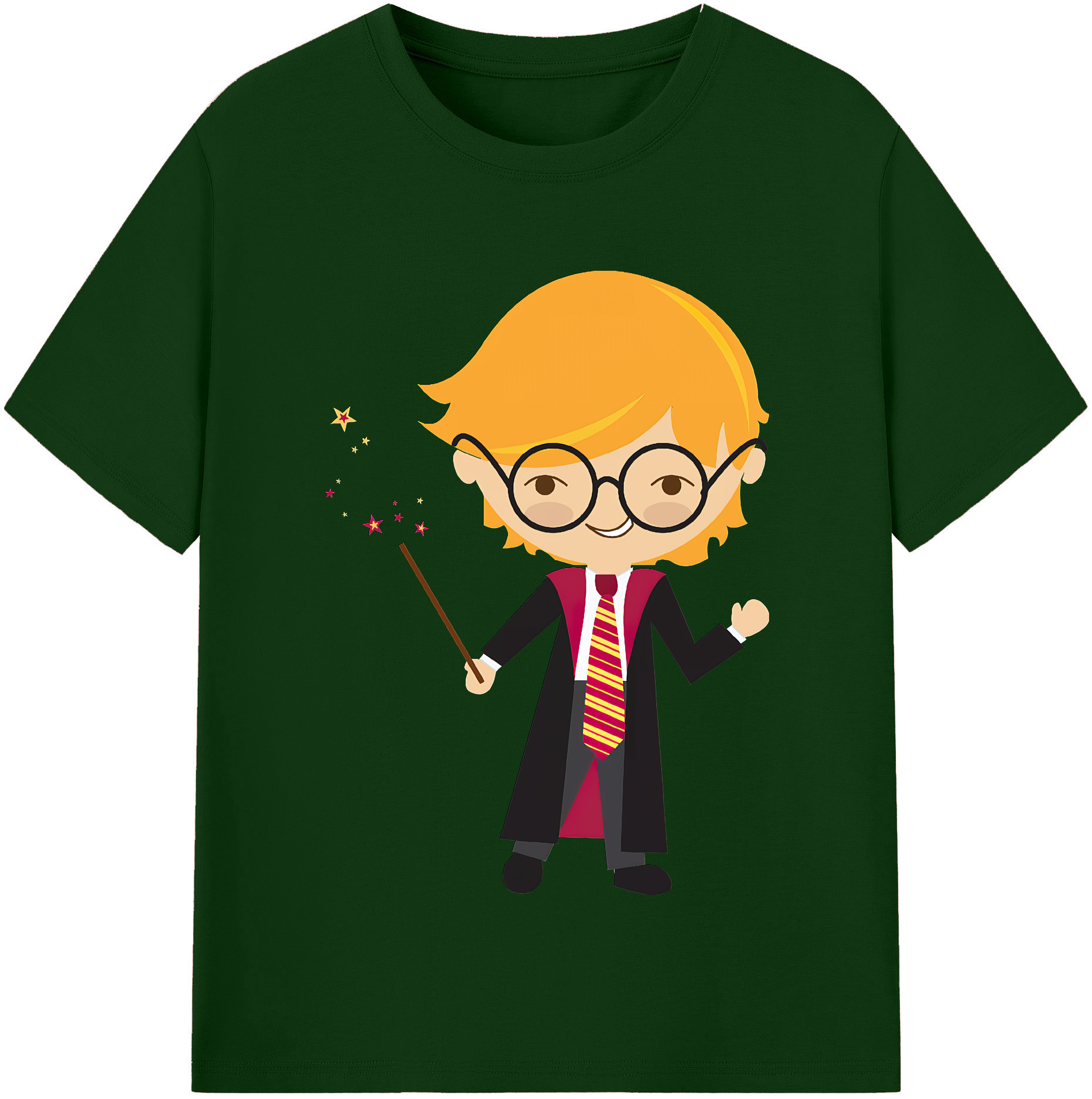 （画像用） Harry Potter ハリー・ポッターシリーズ 綿100％半袖Tシャツ（フロントプリント）